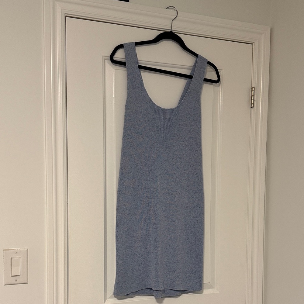 Club Monaco Light Blue Scoop Neck Tank Dress